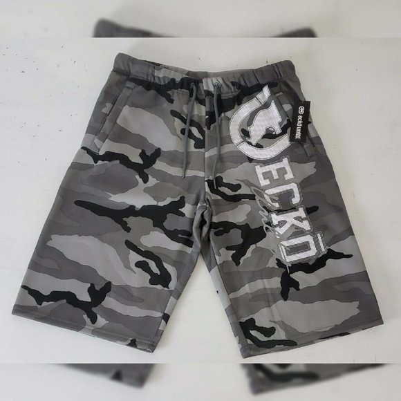 ECKO UNLTD STANDARDIZED FLEECE SHORTS MEN'S SIZE S WITH POCKETS STREET CAMO - Picture 7 of 7